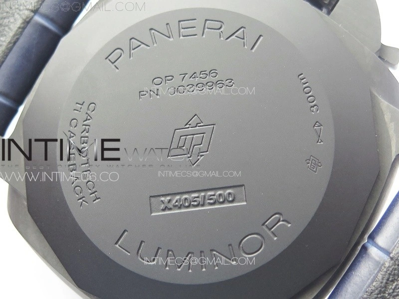 PAM1664 Carbotech VSF 1:1 Best Edition on Blue Leather Strap P.9010 Clone